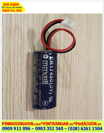 Maxell CR17450; Pin nuôi nguồn Maxell CR17450 lithium 3v 2600mAh chính hãng _Xuất xứ Nhật